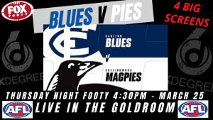AFL 2021 Round 2 - Blues V Pies