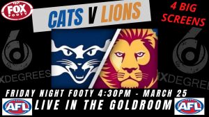 AFL 2021 Round 2  - Cats V Lions