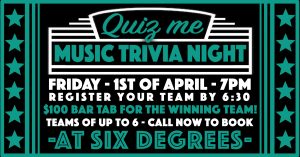 QUIZ ME - MUSIC TRIVIA NIGHT
