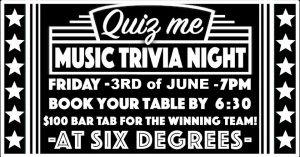 QUIZ ME - MUSIC TRIVIA NIGHT