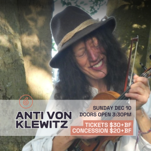 ANTI VON KLEWITZ Live at Six Degrees