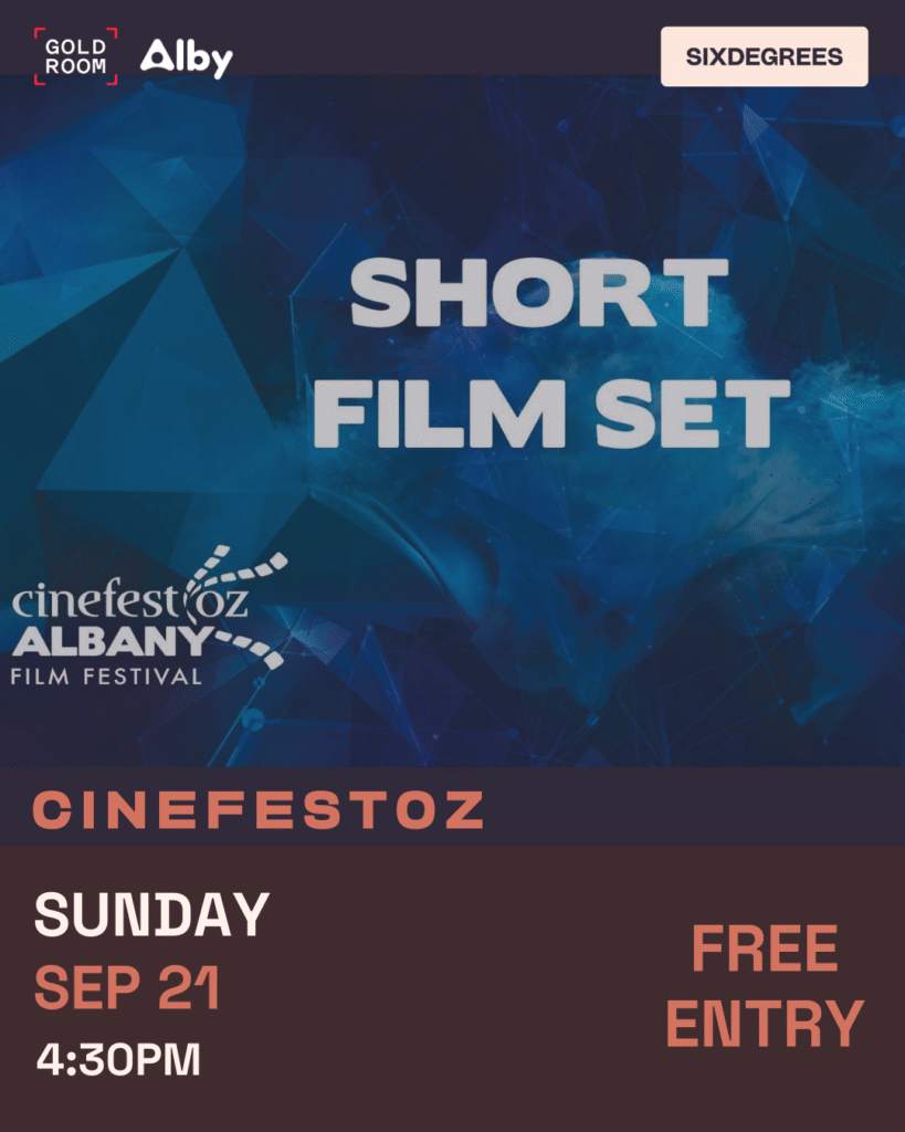 Albany Film Festival 2025 – CinefestOZ Salty Shorts screening at Six Degrees Goldroom