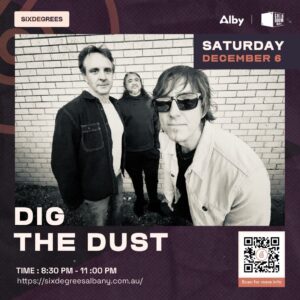 dig the dust bringing rock energy to an albany rock night crowd at Six Degrees