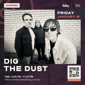 Dig The Dust live at Six Degrees Albany playing high-energy party rock