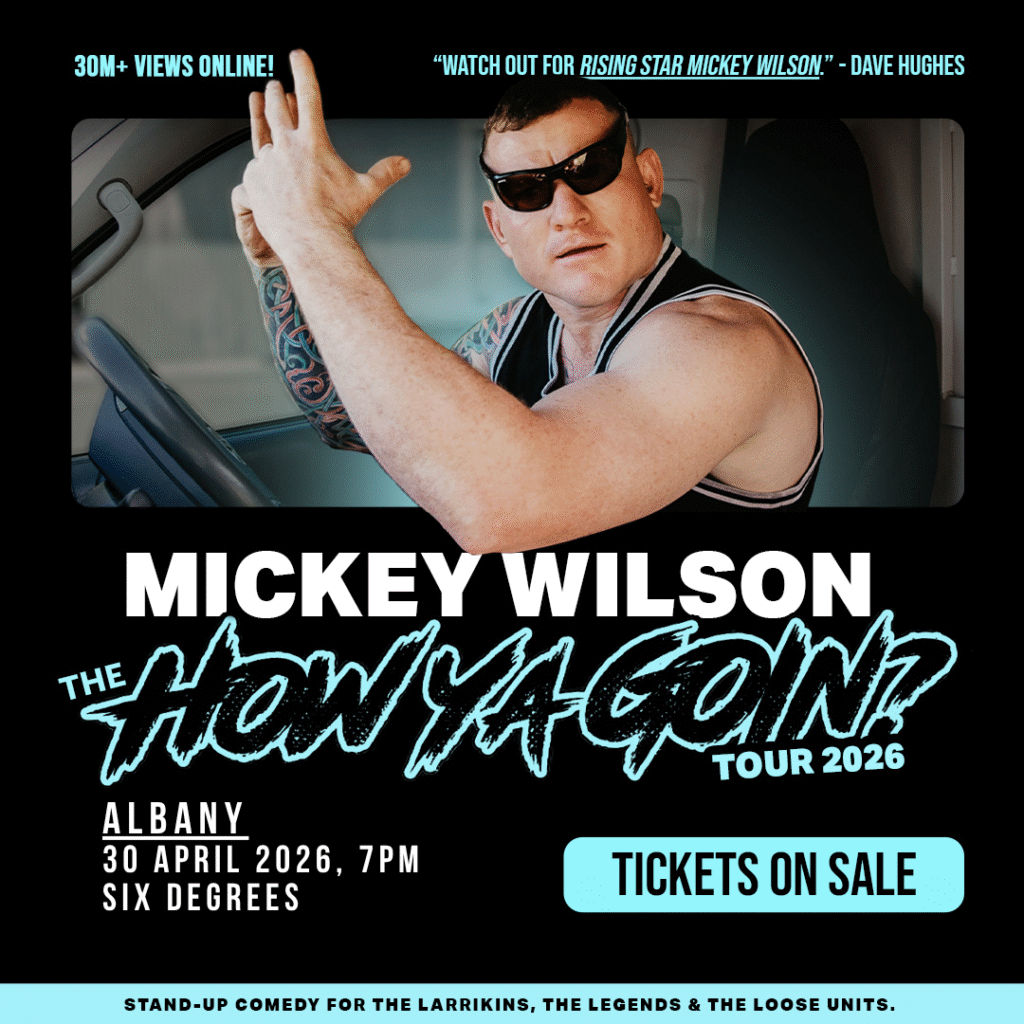 Mickey Wilson stand up comedian live at Six Degrees Albany