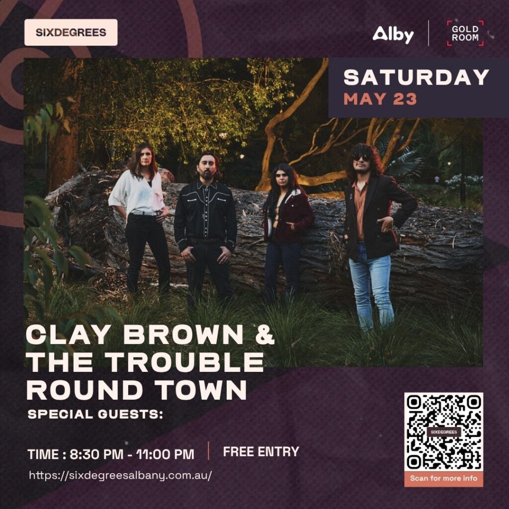 pubs in Albany WA live music Clay Brown Six Degrees Albany