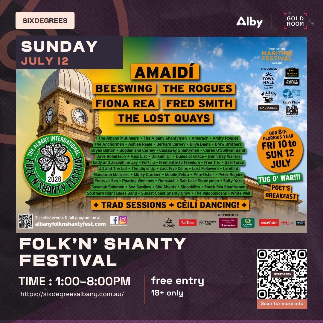 Albany Sunday shanty session at Six Degrees Goldroom