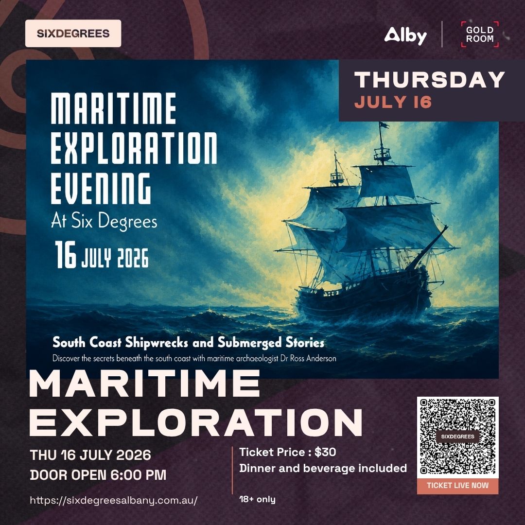 Albany maritime history talk with Dr Ross Anderson at Six Degrees